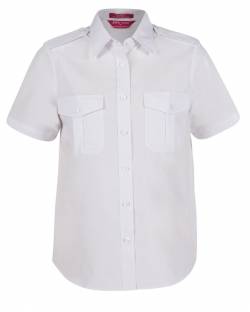 Epaulette Shirt Ladies, Short Sleeve
